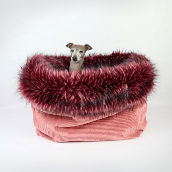 Kuschelhöhle FiouStar Royal Cord Pink deluxe